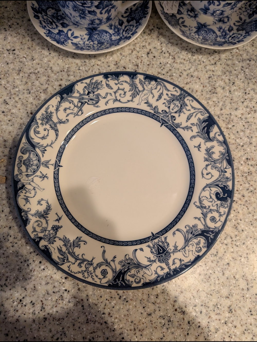 Queens Blue and White Decorative Dinner Plate - Home Dining